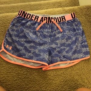 Kid Under Amour cotton athletic shorts. Size YXL.